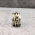 thumbnail image 6 of NEW Spinner Band, Meditation Ring, 925 Sterling Silver Ring, Spinning Thumb Ring, Three Tone Ring, Fidget Ring, Handmade Jewelry, Christmas Oxidized, Brass Copper Band, Anxiety Ring, Mans Band Gifts, 6 of 6