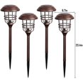 thumbnail image 2 of 4 Pack Solar Outdoor Lights, Glass and Metal Path Lights, High Lumen Output per LED for Landscape, Lawn, Patio, Yard, Garden$$Tools & Hardware Other, 2 of 7