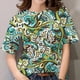 thumbnail image 1 of Camisetas de manga corta para mujer, Tops 3D, camisas barrocas de lujo, ropa de diseñador, camiseta informal de gran tamaño con cuello redondo, 1 of 4