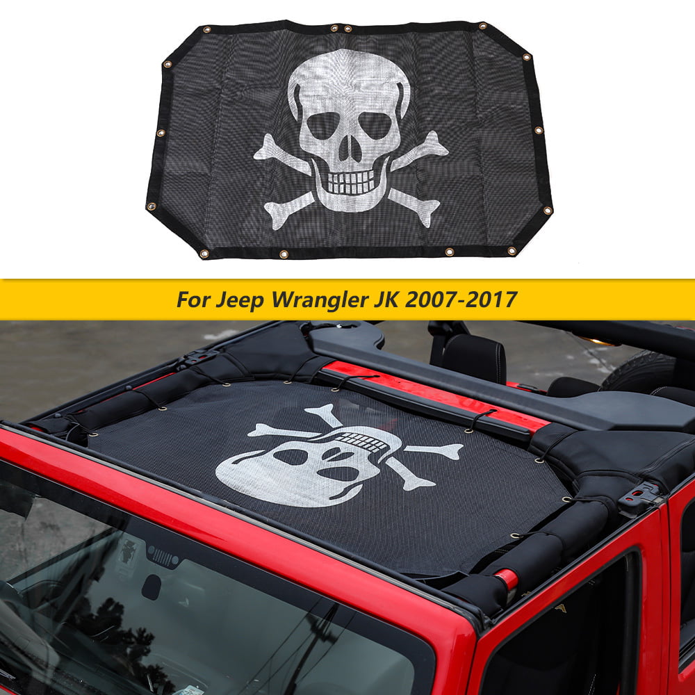 JK Skull Daddy Graphics JK Hard top Window Flags to fit Jeep Wrangler 2007-2017 