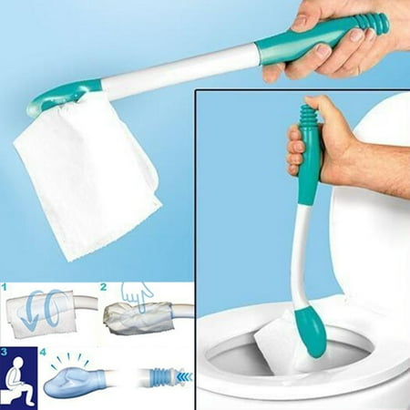 Sulgyt Toilet Aid - Personal Bottom Wiping Tool, Butt Wiper Tools Bathroom Mobility Aid for Disabled, Elderly, and Surgery Recovery - Self Assist for Disabled 15" Long Wand with Hygienic Cover