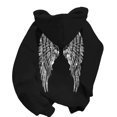 thumbnail image 2 of CIENVNSTG Women's Y2K Wings Sequin Hoodies Glitter Back Design Pullover Tops Casual Fashion Sweatshirts Holiday Style Comfortable Daily Wear for Casual Outings and Weekend Activities Black M, 2 of 4