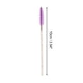 thumbnail image 2 of Unique Bargains 50 Pcs Lightweight Eyebrow Brushes for Business Travel Purple Nylon Plastic, 2 of 5