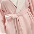 thumbnail image 6 of AOOCHASLIY Bath Robes for Women Clothes Plush Robes Splice Thicken Coral Fleece Robe Bathrobe Gown Pajamas Sleepwear Pocket, 6 of 9