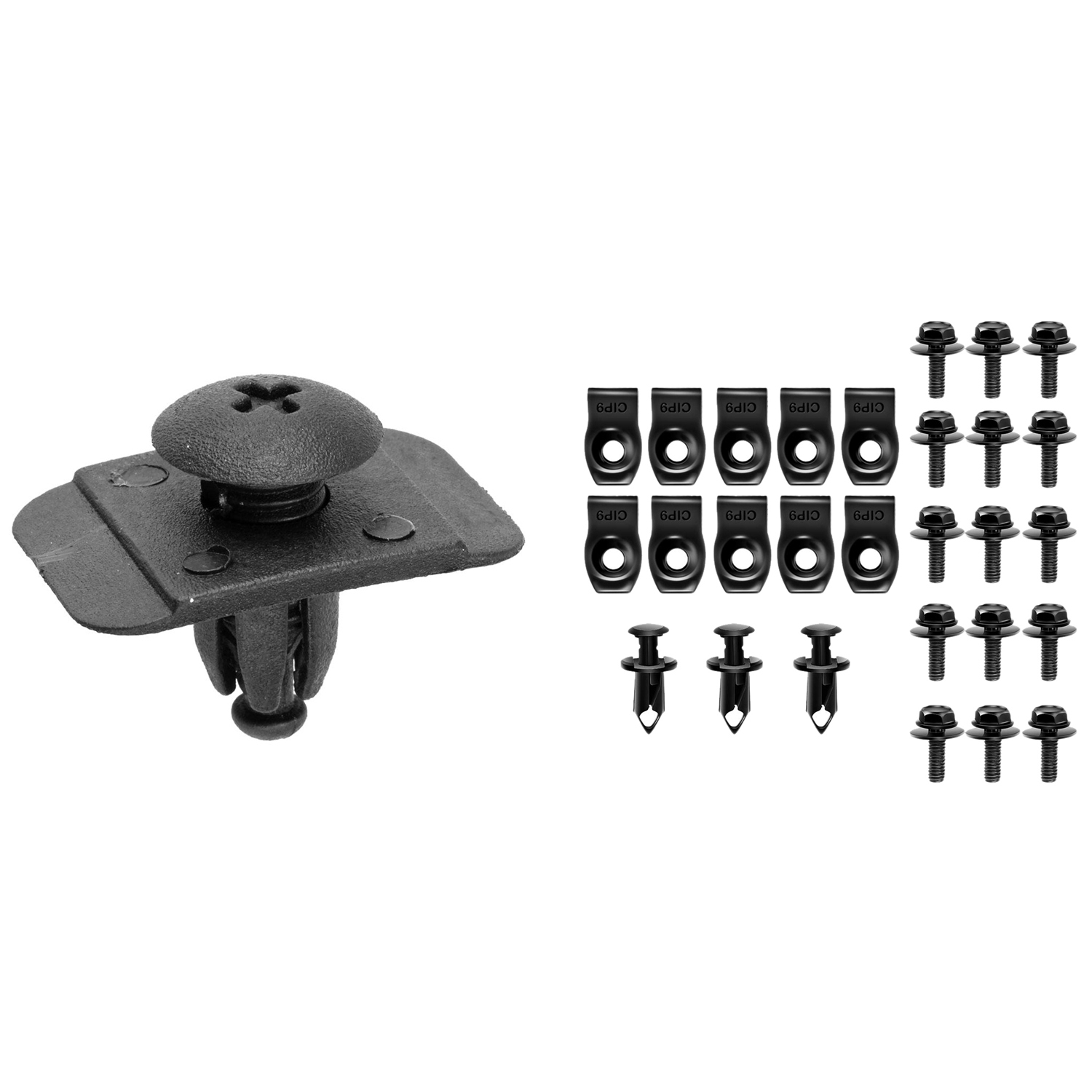 Fender Liner Fastener Rivet Push Clips Retainer with Splash Shield