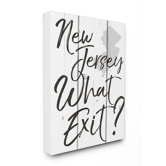 Stupell NJ What Exit Stretched Canvas Wall Art 30 x 40