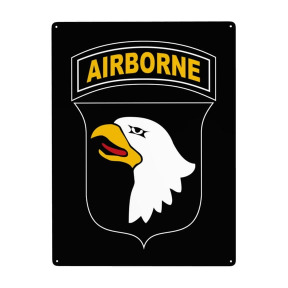 101st-Airborne-Division Metal Sign Decor Tin Hanging Picture Wall Decoration 12x16 Inches