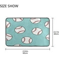 thumbnail image 2 of Coolnut Blue Baseball Pattern Doormats Bathroom Floor Mat Lightweight Non-Slip Area Rugs Entrance Front Door Rug for Outdoor Garden Kitchen Bedroom 23.6" x 15.7" Home Decor, 2 of 7