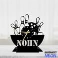 thumbnail image 3 of Handmadetneonsign Bowling Tabletop Metal Clock, Bowling Office Desktop Clock, Bowling Clock Home Decor 75903, 3 of 4