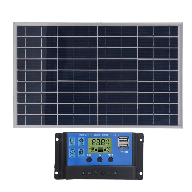 Controlador de Carga Solar ANGGREK Panel Solar IP65 Impermeable 10W Para Exteriores
