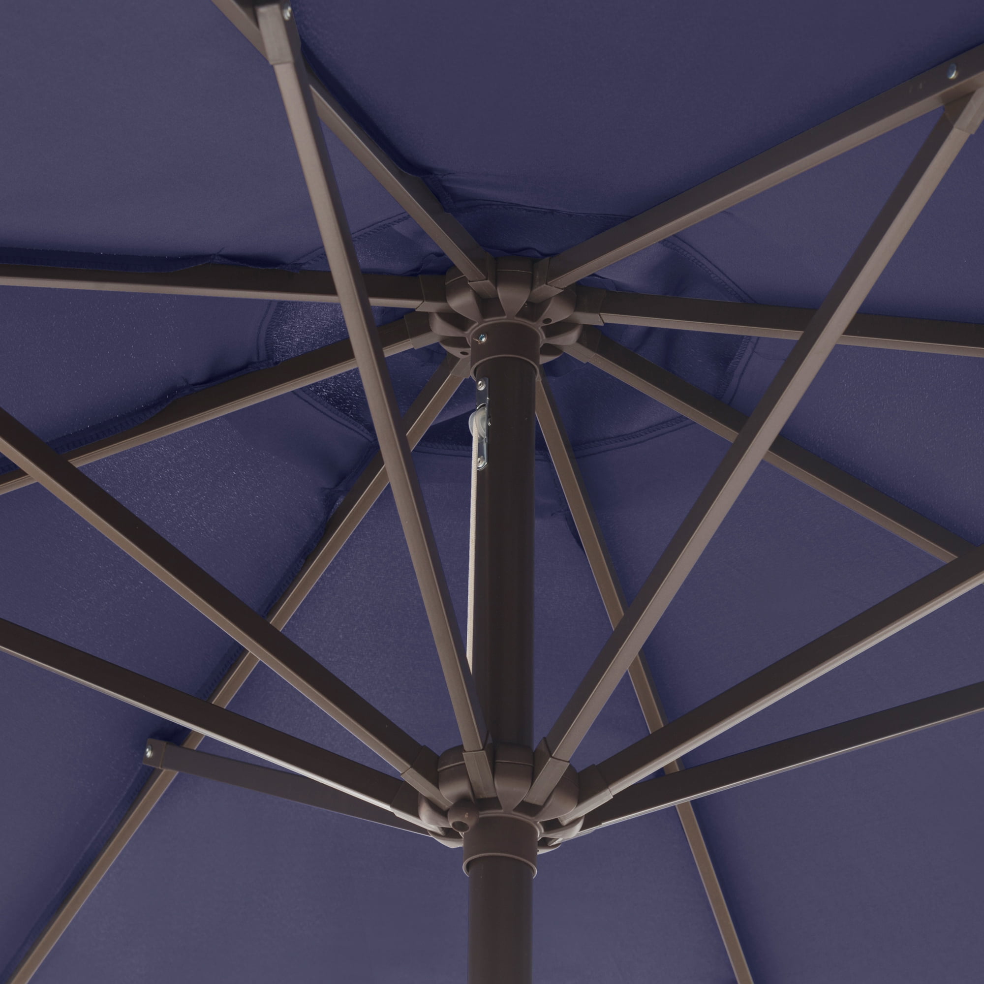 Polytrends Amada 9 ft. Patio Umbrella with Fillable Base Navy Blue