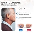 thumbnail image 3 of audífonos recargables para personas mayores y adultos con control de volumen, pequeño amplificador auditivo digital completamente en el canal, dispositivos de asistencia con caja de carga, negro, 3 of 5