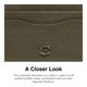 thumbnail image 4 of Tarjetero Coach Flat Pebble Leather con herrajes esculpidos en C, 4 of 5