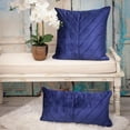 thumbnail image 2 of Parkland Collection Tobyn 20x20" Symmetry Quilted Fabric Throw Pillow in Blue, 2 of 7