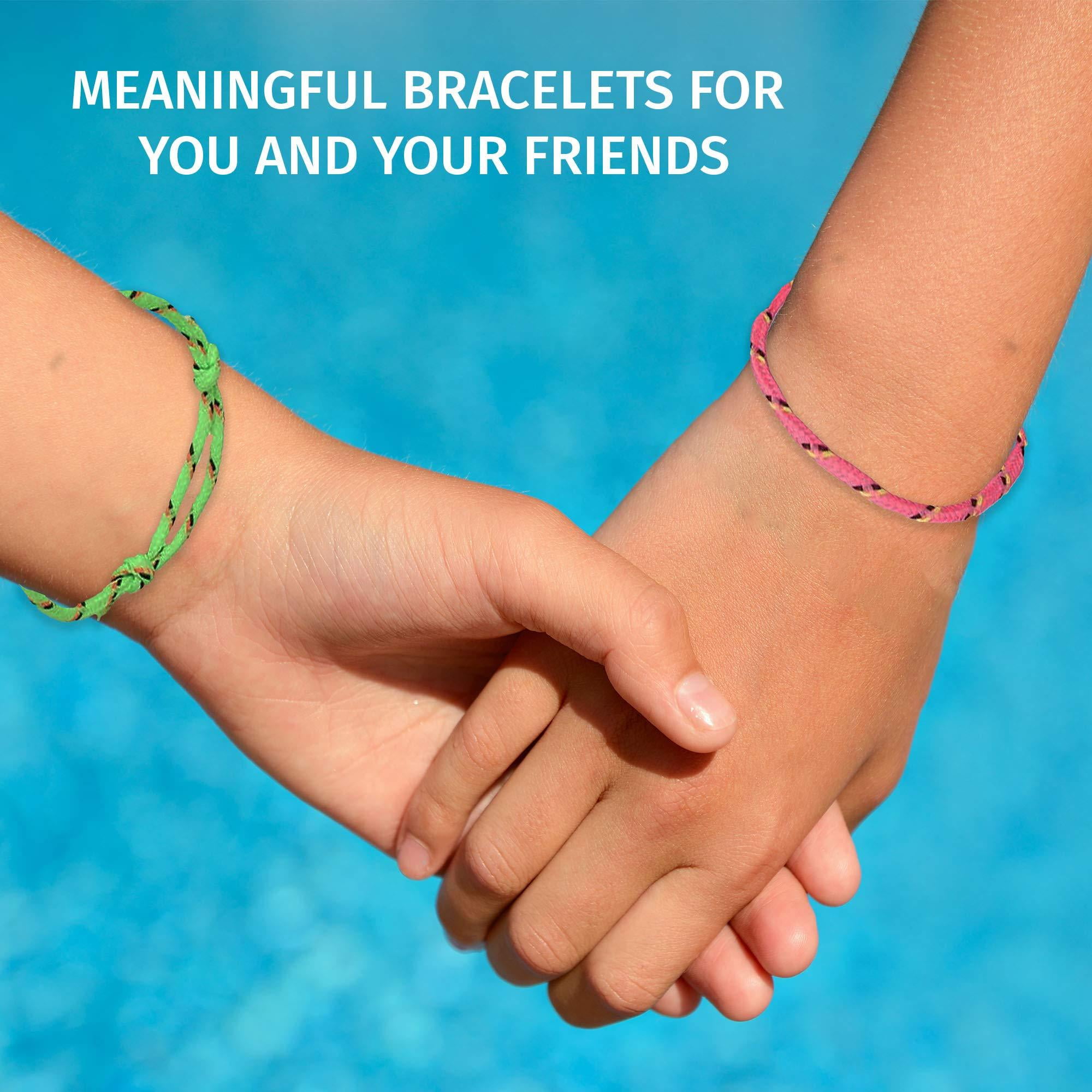 Best Friends Forever! Neon Rope Woven Friendship Bracelets
