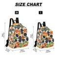 thumbnail image 2 of FORMRS Mini Backpack Purse for Women Travel Daypack Casual Shoulder Bag, Black Clover Pattern, 2 of 7