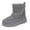 Grey, variant on UngA Kids Snow Boots Warm Shoes Water-Resistant Comfy Non-Slip Ankle Boots Cold Weather Insulated Outdoor Mid Calf Walking Shoes Winter Boots Boys Girls (Toddler/Little Kid/Big Kid),Size 12