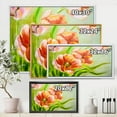 thumbnail image 4 of Designart 'Ancient Red Tulips Flowers II' Traditional Framed Canvas Wall Art Print, 4 of 5