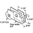 thumbnail image 2 of 1-1/4 in. Steel Ball Bearing, Mirrored Door Roller Assembly, Crest Doors, 2 of 4