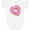 AA-White, variant on Inktastic Heart Shaped Donut with Pink Icing and Sprinkles Boys or Girls Baby Bodysuit