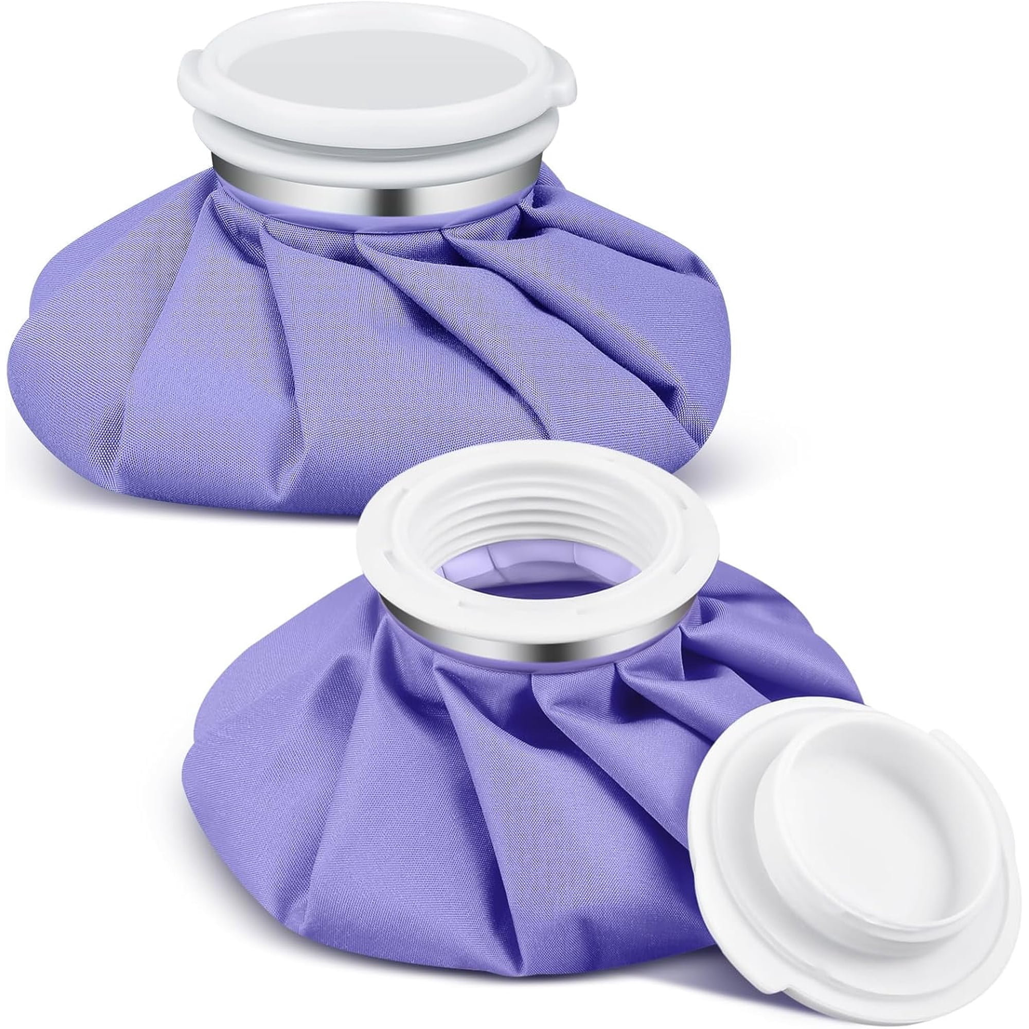 Reusable Hot and Cold Ice Bag for Injuries Pain Relief 5.5 inch Purple 2 Pack