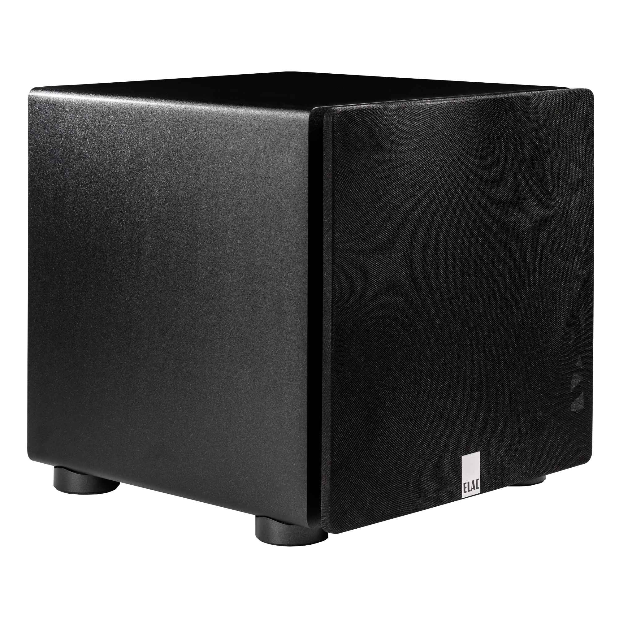 Elac DCB41-OR - Debut ConneX 4.5" Powered Speakers - Orange, Pair and Elac PS500-BK - Varro Premium 15" 500 Watt Powered Subwoofer with Auto-EQ