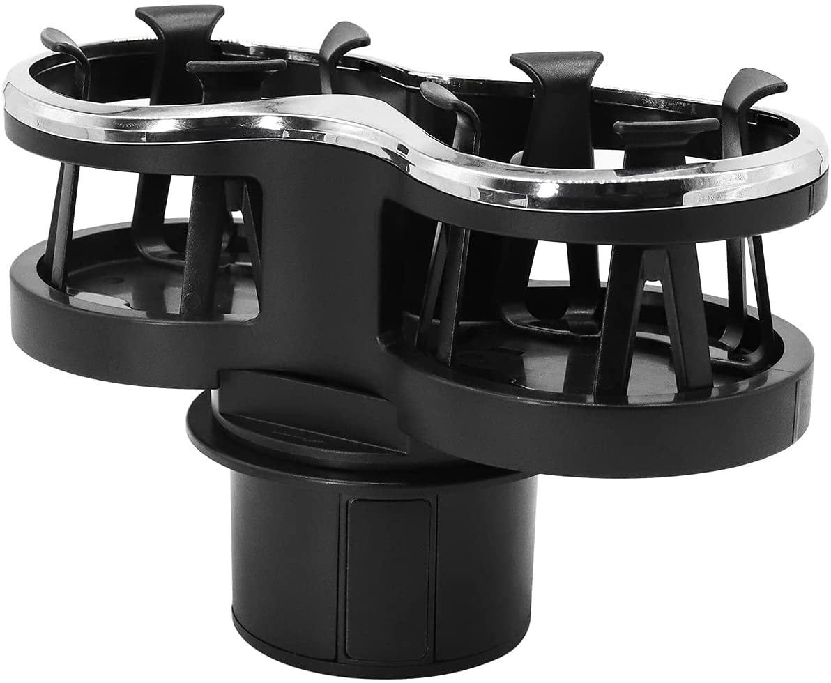 Double Hole Car Cup Holder Expander Adapter 2 in 1 Cup Mount Extender