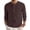Deep Red_007, variant on Mens Henley Neck Waffle T-Shirts Casual Long Sleeve Button Up Ribbed Pullover Sweatshirts Tops Cyan 2XL