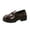 Brown, variant on Viluyesy Womens Loafers Chunky Platform Bow Slip On Round Toe Comfortable Non Slip Casual Walking Work Shoes Brown Size 6.5