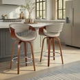 thumbnail image 2 of Symphony Counter Stools for Kitchen Counter in Faux Leather, Counter Height Chairs, Bar Stools Set of 2, Counter Height Chairs, Bar Stools For Kitchen Island, 2 of 10