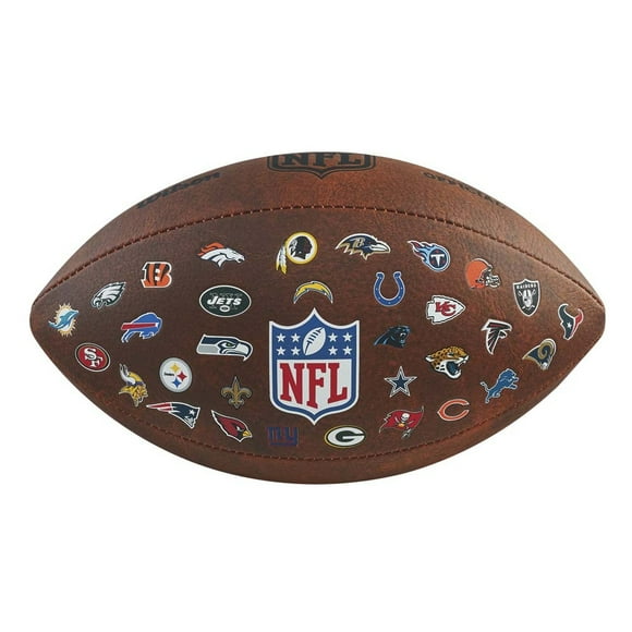 Wilson NFL 32 Team Throwback Official American Football Ball Tan