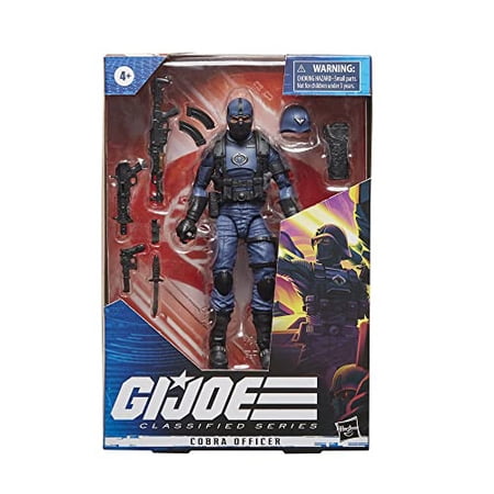 G.I. Joe Classified Series Cobra Officer Action Figure 37 Collectible Premium Toy with Multiple Accessories 6-Inch-Scale, Custom Package Art