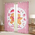 thumbnail image 2 of Castle Fairy Boys Girls Gingerbread Man Blackout Curtains Set of 2 (52x84 Each),Merry Christmas Window Curtains,Xmas Festival Theme Curtains and Drapes,Breathable Home Decor, 2 of 6