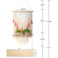 thumbnail image 2 of Support de Plante en Corde de Macramé Étagère Flottante en Bois, 2 of 4