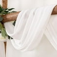 thumbnail image 2 of Wedding Arch Draping Fabric 1 Panel 30'' x 18FT Sheer Chiffon Arch Drapery for Easter Bridal Shower Backdrop Outdoor Party Arches Church Ceremony Decoration, 2 of 6