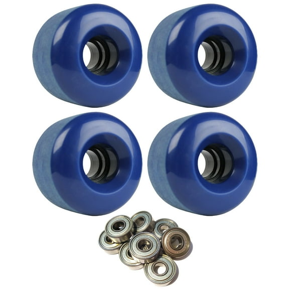 LONGBOARD CRUISER WHEELS 70mm x 46mm 83A 293C Blue  ABEC 7 BEARINGS