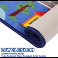 thumbnail image 2 of Kids Car Rug, City Map Playmat, 78.7"x59", Blue, Nylon Pile, Latex Backing, Non-Slip, Foldable, Machine Washable, Perfect for Playroom, Bedroom, Living Room, 2 of 8