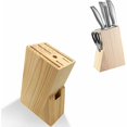thumbnail image 1 of Bloque de cuchillos de madera para encimera, soporte para cuchillos, organizador con ranura para tijera para soporte para cuchillos de cocina, 1 of 5