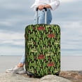 thumbnail image 7 of Susaid Green Cacti And Red Chili Print Elastic Washable Suitcase Cover with Hidden Zipper, Fits 18-32 Inch Luggage for Protection During Travel-Small, 7 of 7