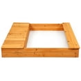 thumbnail image 6 of Gymax Wooden Sandbox Kids Children Outdoor Toy Playset w/ Storage Box Seat, 6 of 9