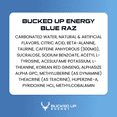 thumbnail image 3 of Bucked Up Energy Drink, Blue Raz, 300mg Caffeine, 16 fl oz, 1 Can, 3 of 11