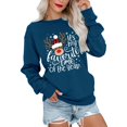 thumbnail image 1 of EGNMCR Chandail en Molleton de Noël Mode Décontractée pour Femmes Manches Longues Imprimé de Noël Col Rond Couverture Chandail Chandails en Molleton, 1 of 4