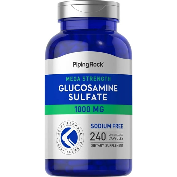 Glucosamine Sulfate | 1000mg | 240 Capsules | by Piping Rock