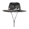 thumbnail image 2 of Women Sun Hat Wide Brim Cap Leisure Adjustable Buckle Visor Cap, 2 of 3