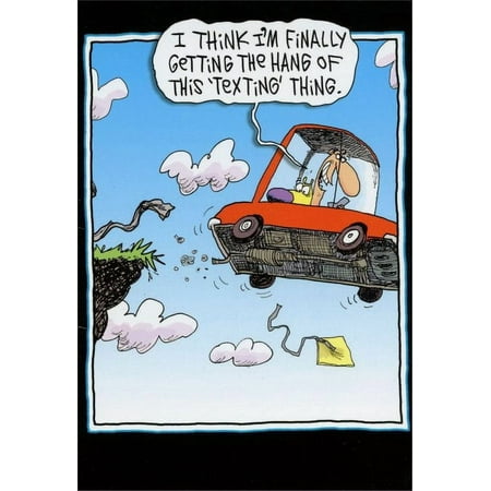 Nobleworks Texting While Driving Funny / Humorous McCoy Bros Birthday Card