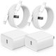 thumbnail image 1 of Cargador rápido UGVV USB C de 20 W con cable de 3 m para iPhone, 1 of 7