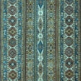 thumbnail image 1 of Ahgly Company Indoor Square Abstract Light Blue Modern Area Rugs, 6' Square, 1 of 4