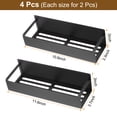 thumbnail image 2 of Organizador magnético de especias para refrigerador de 4 piezas con gancho, negro, 2 of 7