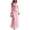 Pink, variant on BAVIRRA Women Cowl Draped Neck Mermaid Maxi Dress, Long Sleeve Fitted Waist Flowy Chiffon Formal Gown, Modest Elegant Outfit for Prom Wedding Guest Bridesmaid Cocktail Party