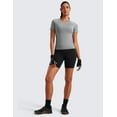 thumbnail image 3 of CRZ YOGA Seamless Workout Tops for Women Running Gym Athletic Yoga Short Sleeve Shirts, 3 of 6